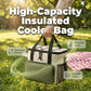 Isolierte Kühltasche mit großem Fassungsvermögen für Picknicks und Outdoor-Aktivitäten