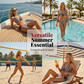 🌸 JETZT 50 % RABATT! 🌸 Halter-Bikini-Set für Damen mit Schachbrettmuster