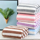 🔥🧣 50% RABATT! Gestreifte Korallenvelours-Handtücher – modernes Design, flauschige Qualität, erstklassiger Komfort. ✨
