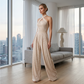 💃Eleganter Jumpsuit mit gekreuztem Neckholder-Ausschnitt🔥