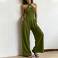 💃Eleganter Jumpsuit mit gekreuztem Neckholder-Ausschnitt🔥