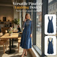 ✨💃Midi-Kleid aus Denim mit Knopfleiste für Damen