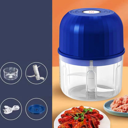 🔥 NUR SOLANGE DER VORRAT REICHT – 50% RABATT! 🎉 Kabellose elektrische Mini-Zerkleinerer – Waschbarer Behälter, schnelles Hacken von Fleisch, Zwiebeln & Gemüse für Knödel, Dips & Saucen