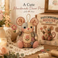 🎁✨ Handgefertigtes Nähset für eine Vintage-Maus aus Plüsch 🧵