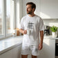 👕 2-teiliges Freizeit-Set für Herren – klare Linien, minimalistisches Design, bequem & vielseitig für Sommer & Alltag ☀️🩳
