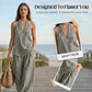 👗 NUR FÜR BEGRENZTE ZEIT: 40 % RABATT! ✨ Set aus gestreiftem Neckholder-Top und Hose – schick, luftig, perfekt für den Urlaub 🌊