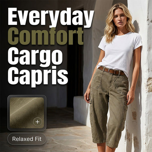 👖✨Lässige Cargo-Caprihosen