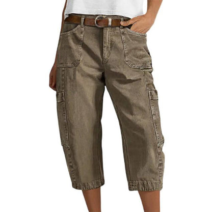 👖✨Lässige Cargo-Caprihosen