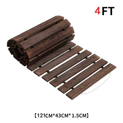 🏡🪵Roll-Out Wooden Garden Pathway