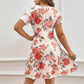 👗 50% RABATT! 🌸 Elegantes Damenkleid mit Blumendruck und Rüschenrock – Leicht & romantisch – Perfekt für Sommer, Gartenpartys oder einen femininen Look im Alltag – verspielt und luftig zugleich ✨