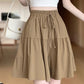 👗🏃Damenrockhose mit hoher Taille, weitem Bein und Rüschen (Culottes)