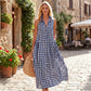 ✨🔥Damen Sommer V-Ausschnitt Kleid