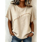 👚 Damen-Sommer-Top mit rohen Saumkanten & Paneelen – leicht, luftig & vielseitig für Alltag, Strand & Reisen ☀️🌿