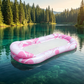 Aufblasbarer Pool-Float-Hängematte mit Mesh-Mitte