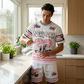 ✨🔥Zweiteiliges Streetwear-Set für Herren | Lässiges T-Shirt und Shorts mit auffälligem Print – jetzt 50 % reduziert!