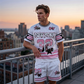 ✨🔥Zweiteiliges Streetwear-Set für Herren | Lässiges T-Shirt und Shorts mit auffälligem Print – jetzt 50 % reduziert!