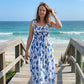 🌸Damen Elegantes Blumen-Trägerkleid für den Sommer – Mühelos sommerlicher Resort-Stil ✨