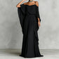 👗 ZEITLICH BEGRENZT 50% RABATT! 💥 Damen Elegantes Off-Shoulder Maxi-Kleid – Schulterfreies Design, tailliert, Spaghettiträger ✨