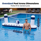 🏖️🏐Aufblasbares Raketen-Wasser-Volleyballnetz-Set💦