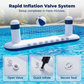 🏖️🏐Aufblasbares Raketen-Wasser-Volleyballnetz-Set💦