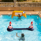 🏖️🏐Aufblasbares Raketen-Wasser-Volleyballnetz-Set💦