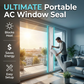 Portable AC Window Seal Kit with 2 Zipper Doors