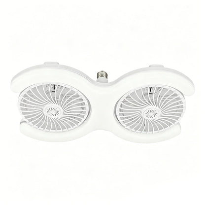 💡🌀 50% RABATT! Doppelkopf-LED-Deckenventilator mit Licht – 2 unabhängige Köpfe, 3 Geschwindigkeiten & Fernbedienung – Perfekt für große Räume ✨