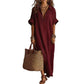 👗 50% RABATT!🌸 Damen Minimalistisches Einfarbiges Maxikleid