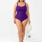 ⏰ 50 % RABATT – Nur für kurze Zeit ✨👙 Plus-Size Badeanzug mit Print – figurformend, Push-up-Effekt & vielseitig in mehreren Farben für Strand und Urlaub 🌺