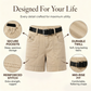⏰ 50 % RABATT FÜR BEGRENZTE ZEIT! 🩳 Damen Mid-Rise Cargo-Shorts – Atmungsaktiver Baumwollmix, viele Utility-Taschen, Vintage Washed Look für den Sommer 🤎