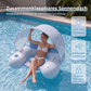 🔥Solange der Vorrat reicht 50 % Rabatt!🎉Aufblasbare Pool-Liege mit abnehmbarem Sonnendach