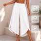 🎉 LIMITED TIME 50% OFF! 🌸 Women Summer Casual Smocked Waist Loose Fit Split Palazzo Pants – Airy Movement & Graceful Drape ☀️