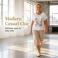 👕 50% RABATT! ✨ 2-teiliges Set mit V-Ausschnitt-Shirt & Cropped-Hose – Bequem, atmungsaktiv & vielseitig kombinierbar – Perfekt für Alltag, Yoga & Freizeit 🌿