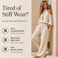 🔥 50% RABATT! 🌸 Damen 2-teiliges Set ✨ Cold-Shoulder Neckholder-Top & Weite Hose – Leicht, Elegant & Perfekt für Sommer, Urlaub und Freizeit