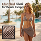 🔥 Heute -50 %! 👙 3-teiliges Neckholder-Bikini-Set mit Wickelrock – stilvoll für Strand & Urlaub