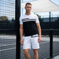 Herren Lässiges Kurzarm-T-Shirt & Shorts-Set mit Kordelzug