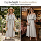 Damen Off-Shoulder Maxi-Kleid mit Taillengürtel 🌸 Freie Schultern, Tailliert – Eine Romantische Silhouette für Sonnige Tage ✨