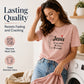 👕 50 % Rabatt – Bequemes Baumwoll-T-Shirt mit auffälligem Lettering-Print – lockere Passform, atmungsaktiv & vielseitig – ideal für den Alltag 🌿