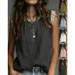 Women's Round Neck Sleeveless Lace Top