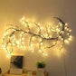 🌿 50 % Rabatt – LED-Lichterkette im Ranken-Design – 144 Lichter, 2,3 m, dimmbar, IP55 – für Garten, Balkon, Zimmer & Partys 💡