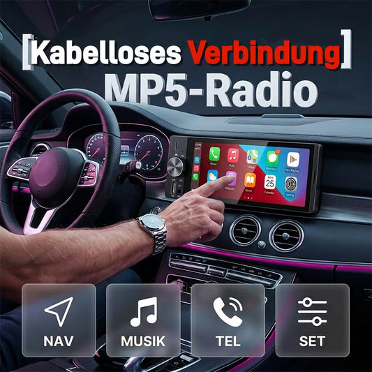 🚗 50 % Rabatt! Tragbares CarPlay Display fürs Auto – Wireless Apple CarPlay, Android Auto & Bluetooth