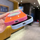 📱Handyhülle mit 360°-drehbarem Ringständer im Color-Block-Design