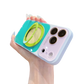 📱Handyhülle mit 360°-drehbarem Ringständer im Color-Block-Design