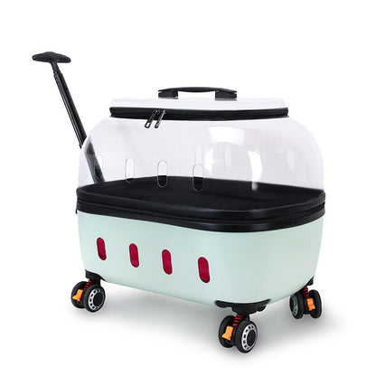 🔥Solange der Vorrat reicht 50 % Rabatt!🎉Atmungsaktive Haustier-Transporttasche mit Rollen