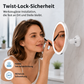 🪞10-fach vergrößernder Schminkspiegel mit LED-Licht und Saugnapf💄