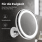 🪞10-fach vergrößernder Schminkspiegel mit LED-Licht und Saugnapf💄