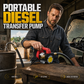 ⛽Tragbare Diesel-Umlaufpumpe – 12V-220V, 94.6 L/min, selbstansaugend, für Tankstelle & Baustelle