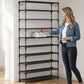 ⏳Time-Limited Special⏰🗄️ 10-Tier Vertical Shoe Rack Organizer – Space-Saving Design, Large Capacity & Bonus Side Hooks. Over 14,291 Tidy Homes and Counting!✨