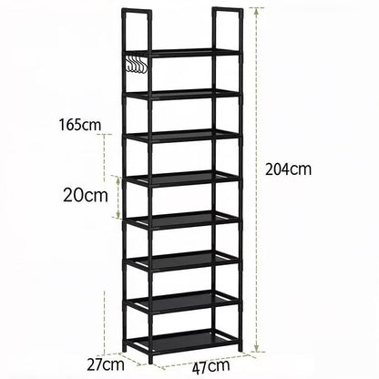 ⏳Time-Limited Special⏰🗄️ 10-Tier Vertical Shoe Rack Organizer – Space-Saving Design, Large Capacity & Bonus Side Hooks. Over 14,291 Tidy Homes and Counting!✨