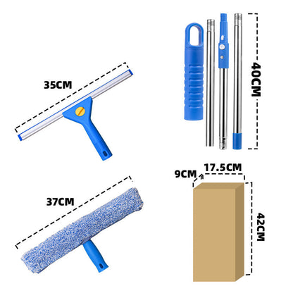 2-in-1 Window Glass Cleaner Squeegee